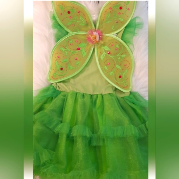 Disney Faries Tinker Bell Costume Child Small (Size 4-6) - Picture 12 of 16